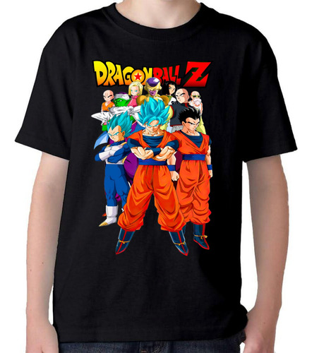 Camiseta Algodon Remera Dragon Ball Varios Colores