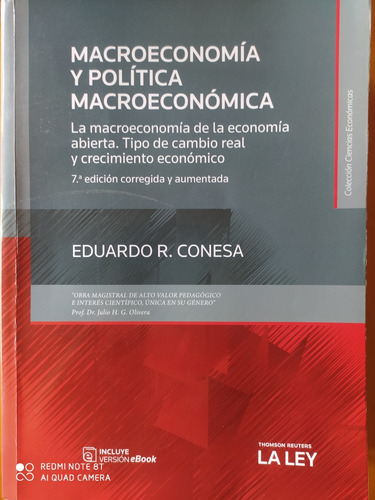 Macroeconomía Y Política Económica / Eduardo Conesa