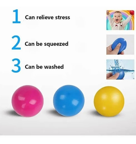 5 Bolas Pegajosas Fluorescentes Para Techo Luminous Ball