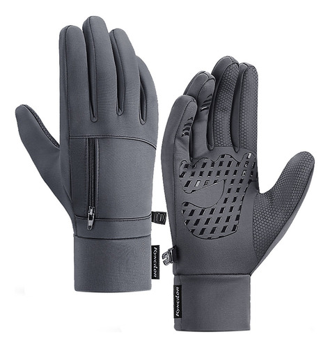 Guantes Antideslizantes De Invierno Impermeables Con Bolsill