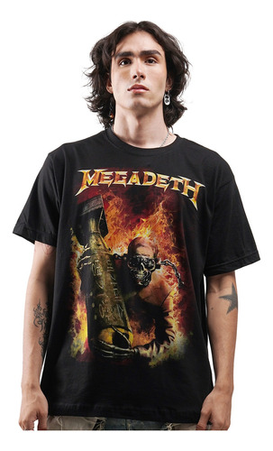 Camiseta Oficial Megadeth Big Bomb Rock Activity
