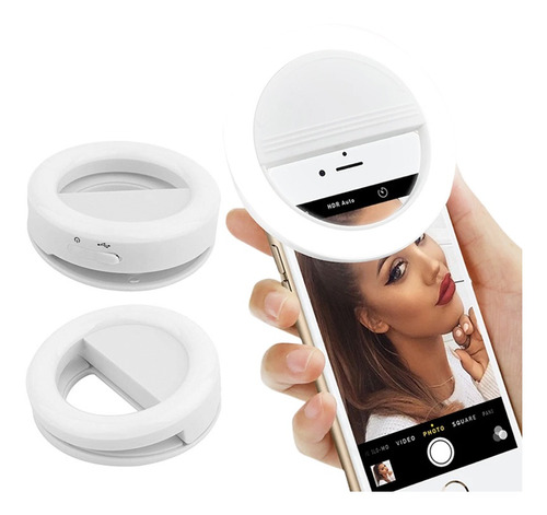 Lampara Anillo Led Recargable Para Celular