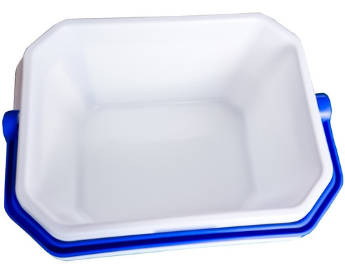 Imagem 2 de 3 de Caixa Térmica Cooler Com Alças 17 Litros Grande Azul
