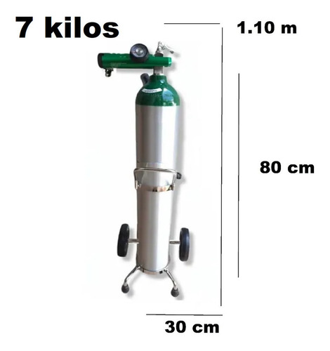 Imagen 5 de 6 de Tanque De Oxigeno 682lts Portatil Carrito Drive Kit Completo