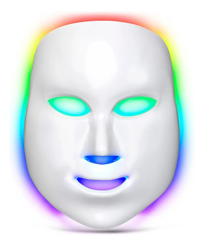 Máscara Facia Led 7 Colores Tratamento Fototerapia Belleza 