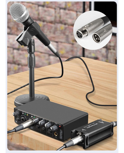 Amplificador De Micrófono Dinámico, Sin Cable