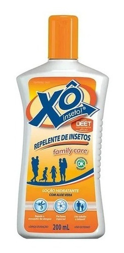 Repelente Xô Inseto Repele O Mosquito Da Dengue Loção 200ml