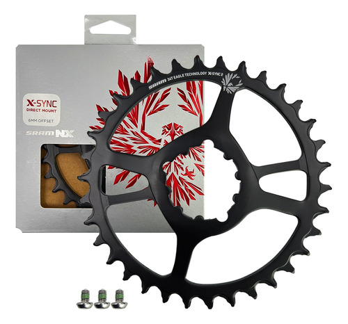 Coronilla Sram Nx Eagle 34t 3mm Montaje Directo Acero