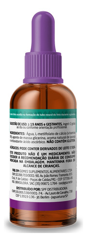 Metilfolato Ácido Fólico Gotas 30ml Liquida - Uvits