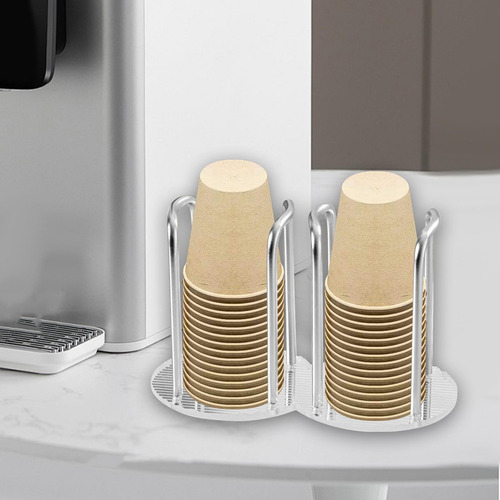 Organizador De Tazas Y Tapas Soporte Para Tazas Doble Plata