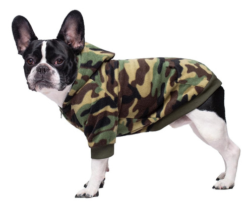 Camo Ropa De Bulldog Francés Sudaderas Con Capucha Para Con