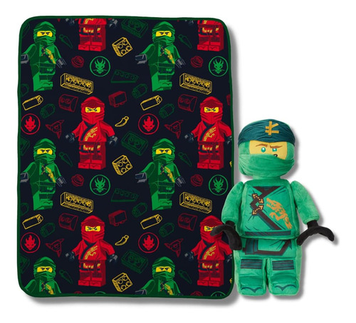 Franco Lego Ninjago - Juego De 2 Almohadas Decorativas De Fe