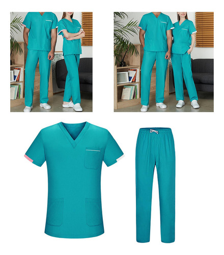 . Conjunto De Uniforme De Enfermería, Top De Enfermera De