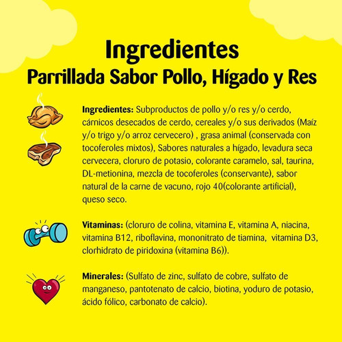 Imagen 5 de 8 de Temptations Snack Para Gatos Pollo, Hígado Y Carne 48 G X3 U