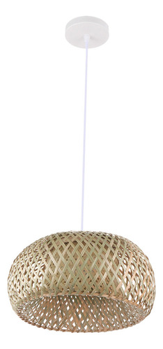Lâmpada Colgante De Bambu, Luminária Retro Estilo Japonês