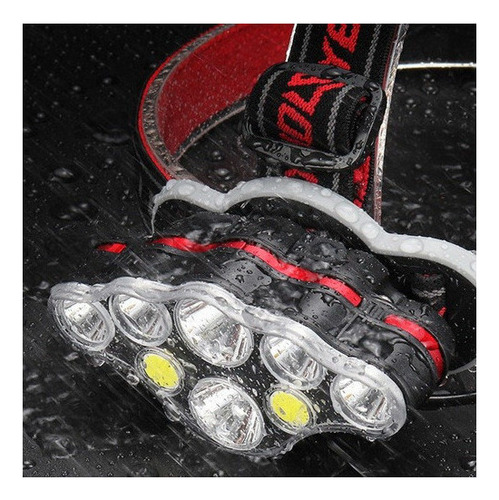 De Linterna De Cabeza Led Recargable Frente Pesca