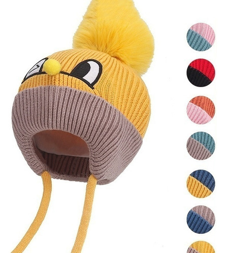 Gorro De Punto Para Niños Con Protección Auditiva Cálida Par