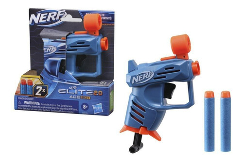 Pistola Nerf Elite 2.0 Ace Sd-01 Con 2 Dardos Hasbro