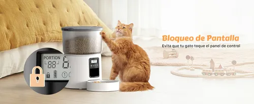 Comedero Automático Programable Mascotas Con Timer Y Audio