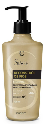 Shampoo Siàge Reconstrói Os Fios 400ml
