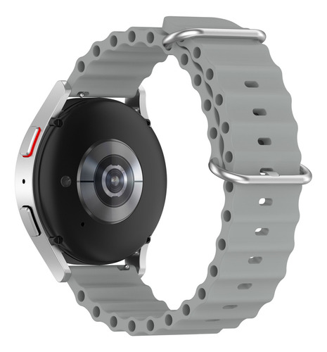Pulseira Oceano Compatível Smartwatch Colmi V65 Colmi P73 Cor Cinza