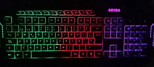 Teclado Gamer De Lujo Retroiluminado Rgb Cable 150cm Usb Ñ