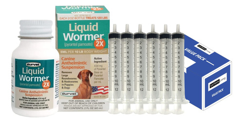 Liquid Wormer - Desparasitador Durvet Para Cachorros (2 Onza