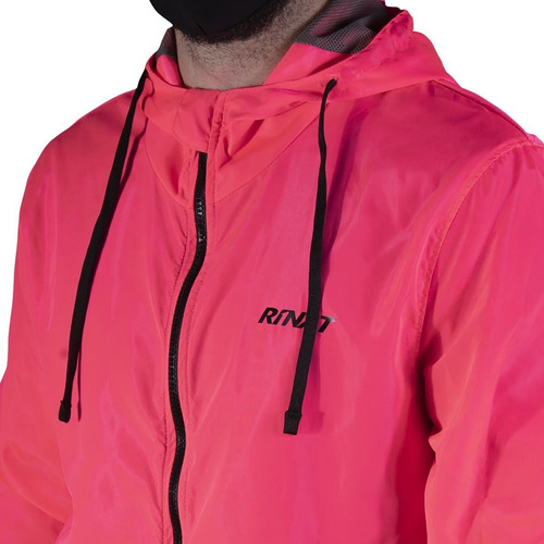 Imagen 4 de 4 de Chamarra Rompevientos Ftr Rinat - Adulto - Rosa