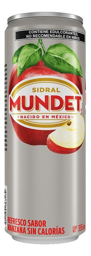 Refresco Sidral Mundet Sabor Manzana 355ml Light