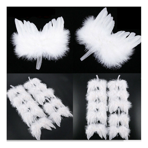 10pcs Angel Blanco Vintage Decoraciones De Árbol De Navidad