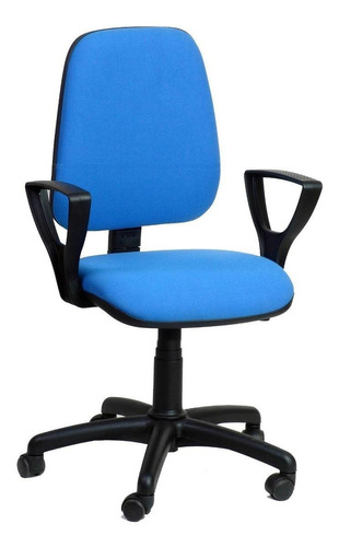 Silla de escritorio Mondo Sedie Roma alta giratoria ergonómica  azul con tapizado de tela