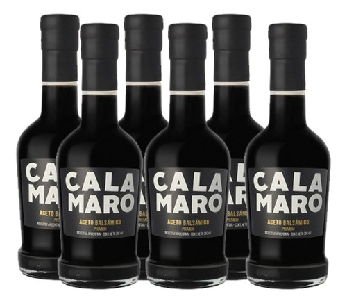 Aceto Balsamico Cremoso Laur Calamaro 6 Botellas X 250cc