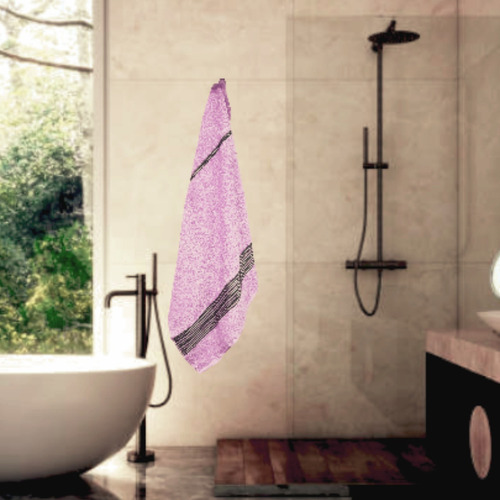 Toalla Baño Completo 100% Algodón 84x150cm, 510gr Color Lila Boston