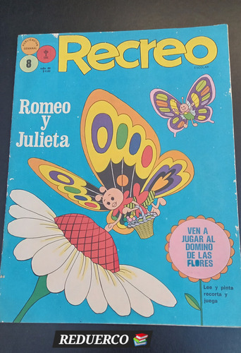 Revista Recreo 8 C/ Recortes Y Escritura Año 1971 (Usado)