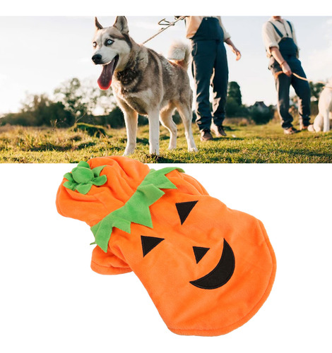 Ropa De Calabaza Para Perro De Halloween, Bonito Y Cálido Di