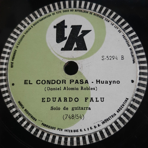 Pasta Eduardo Falu Canto Guitarra Tk 5294 C42