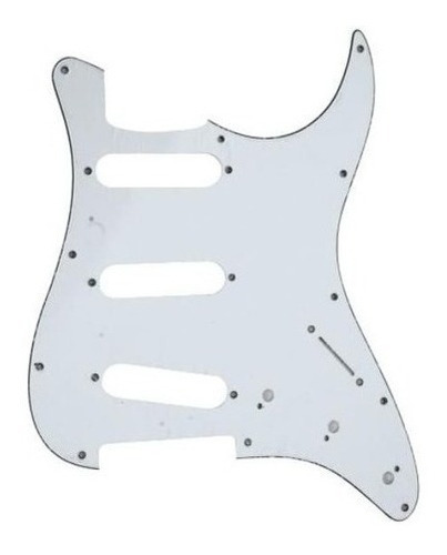 Escudo Phx 67b P/ Guitarra Strato 3 Single Branco