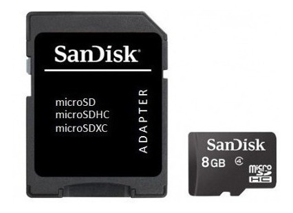 Imagem 2 de 2 de Cartão De Memória Sandisk 8gb Micro Sd Original