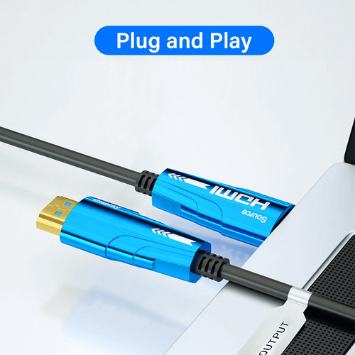 Cabo Fibra Óptica Hdmi 2.0 4k 60hz / 18gbps De 25 Metros