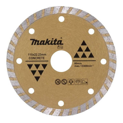 Disco Diamantado Turbo 115mm (4 1/2) Concreto Makita