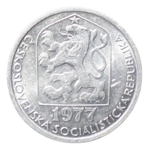 Checoslovaquia 10 Haleru 1977 Cz#01 (Usado)