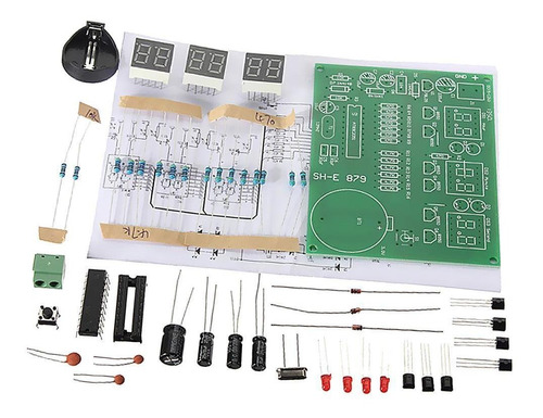 Diy Pcb Circuit Board Digital Led Electronic Clock Alarm