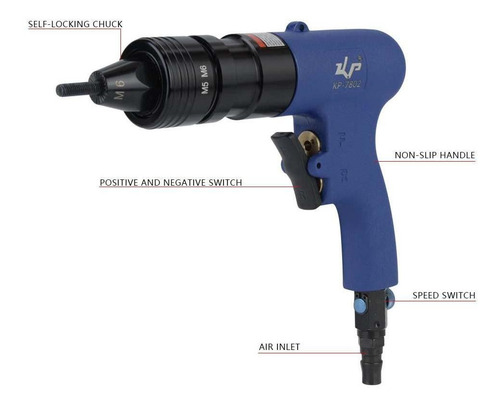Remachadora Neumática De Aire De La Tuerca De La Pistola De