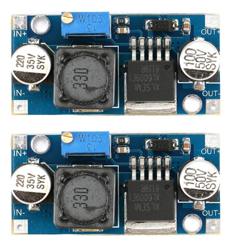 Kit 2 Modulos Xl6009e1 Elevadores De Voltaje Dc-dc Step-up