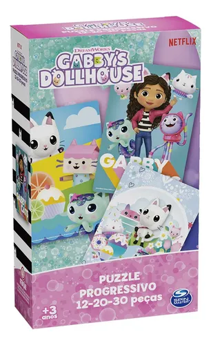 Puzzle Progressivo Gabbys Dollhouse Com 3 Puzzles 04371 Grow
