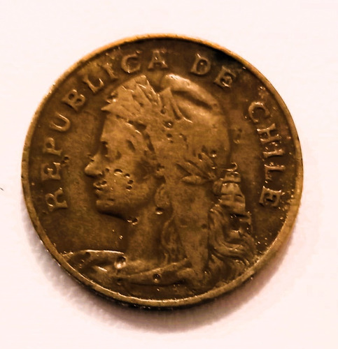 De Cobre 2 1/2 Centavos 1907 De Chile (economía Es Riqueza)