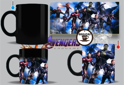 Imagen 3 de 5 de Taza Magica Avengers Endgame
