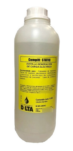 Limpiador Antiestático Limpieza Antiestatica Static Delta 5l