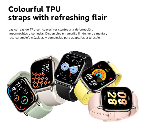 Reloj Xiaomi Redmi Watch 5 Lite 1.96 Amoled Color Black