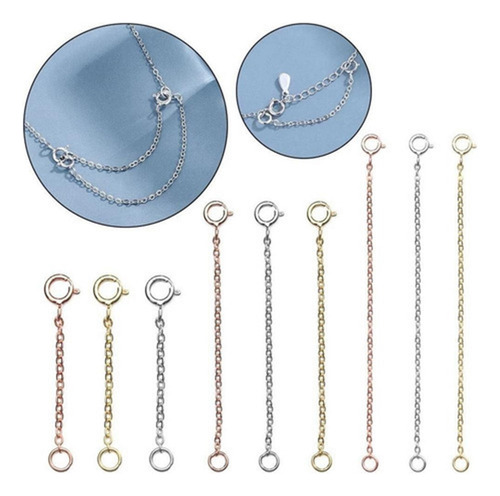 . 9x Extensor De Cadena Tobillera Extensión De Pulsera De